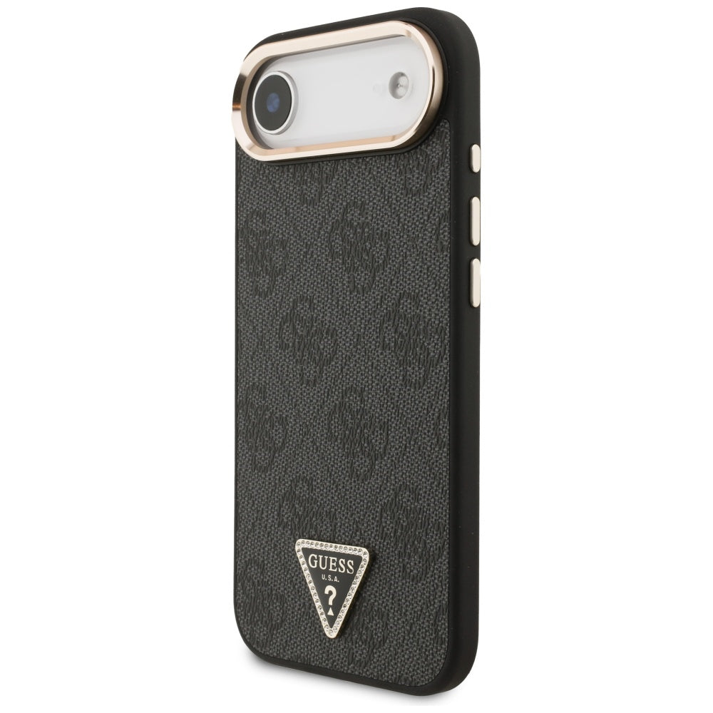 Guess 4G Triangle Logo MagSafe case for iPhone Air - black and gold_1