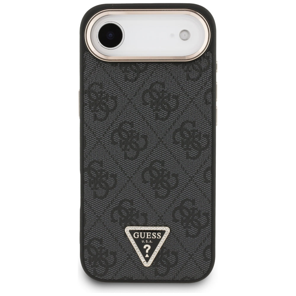 Guess 4G Triangle Logo MagSafe case for iPhone Air - black and gold_2