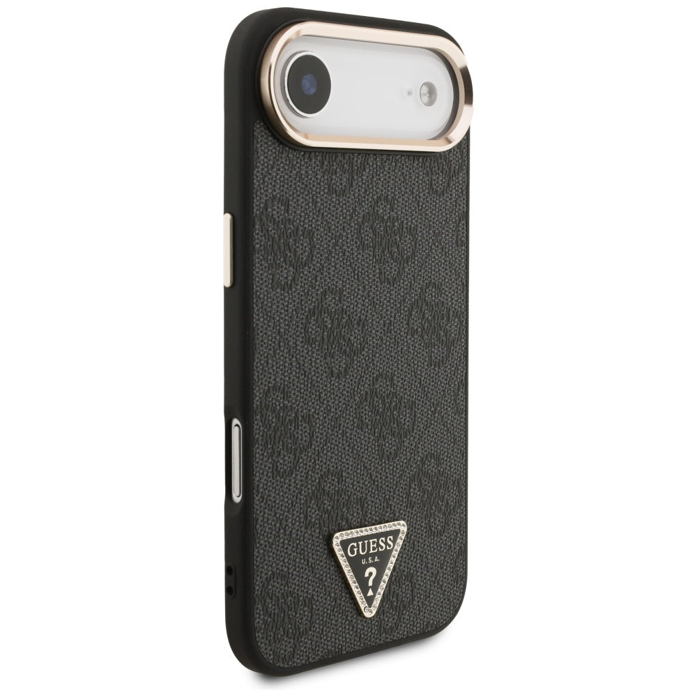 Guess 4G Triangle Logo MagSafe case for iPhone Air - black and gold_3