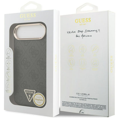 Guess 4G Triangle Logo MagSafe case for iPhone Air - black and gold_7