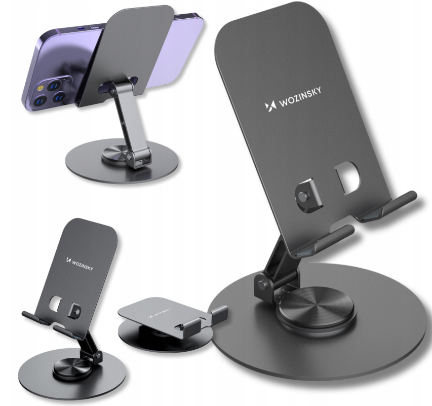 Wozinsky WPT-K95 swivel stand for phone and tablet - gray_7