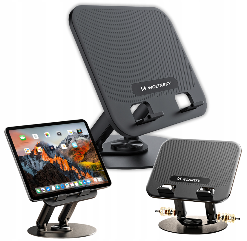 Wozinsky WRS-K75 swivel stand for laptop and tablet - black_12