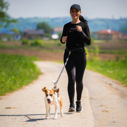 Wozinsky WPST-01 Hip Belt with Pouch and Elastic Leash for Running with a Dog - Black_8