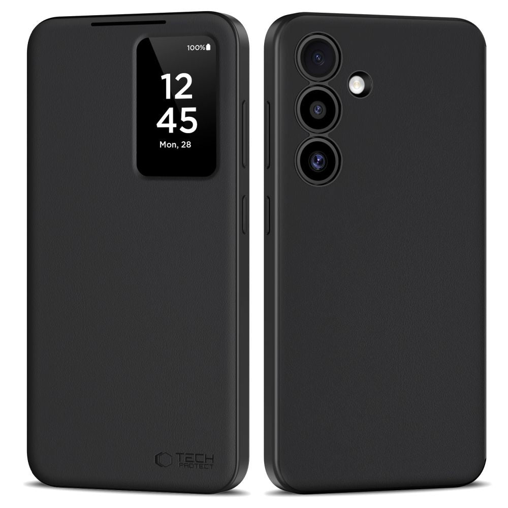 Tech-Protect Smart Wallet Case for Samsung Galaxy S25 FE - Matte Black_0