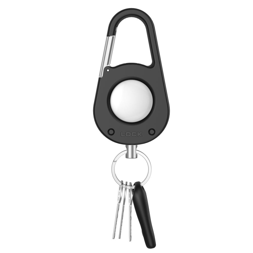Tech-Protect Slidelock Carabiner Keychain Case for Apple AirTag 1/2 - Black_2
