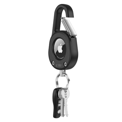 Tech-Protect Slidelock Carabiner Keychain Case for Apple AirTag 1/2 - Black_3