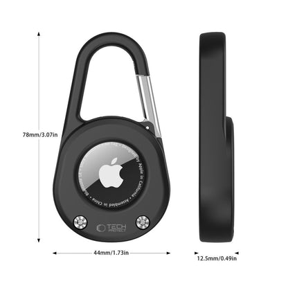 Tech-Protect Slidelock Carabiner Keychain Case for Apple AirTag 1/2 - Black_5