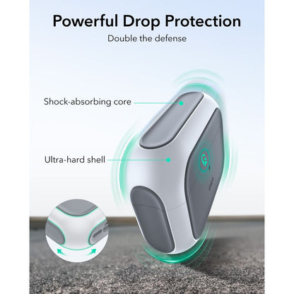 ESR Orbit HaloLock MagSafe case for AirPods Pro 3 - white_4