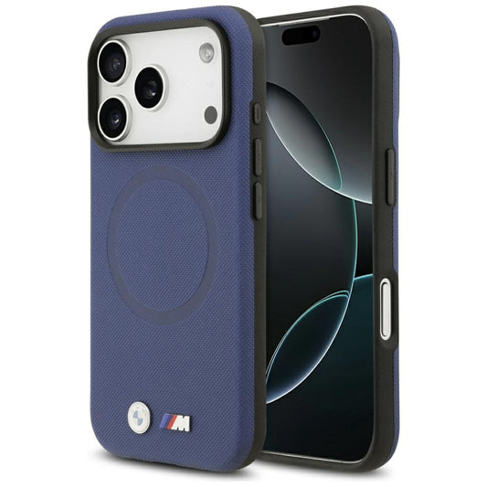 BMW M FW Metal Logo MagSafe Case for iPhone 17 Pro Max - Navy Blue_0