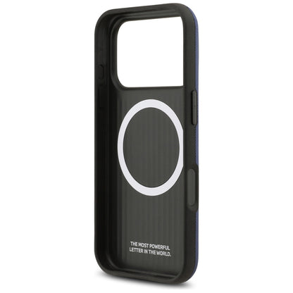 BMW M FW Metal Logo MagSafe Case for iPhone 17 Pro Max - Navy Blue_6