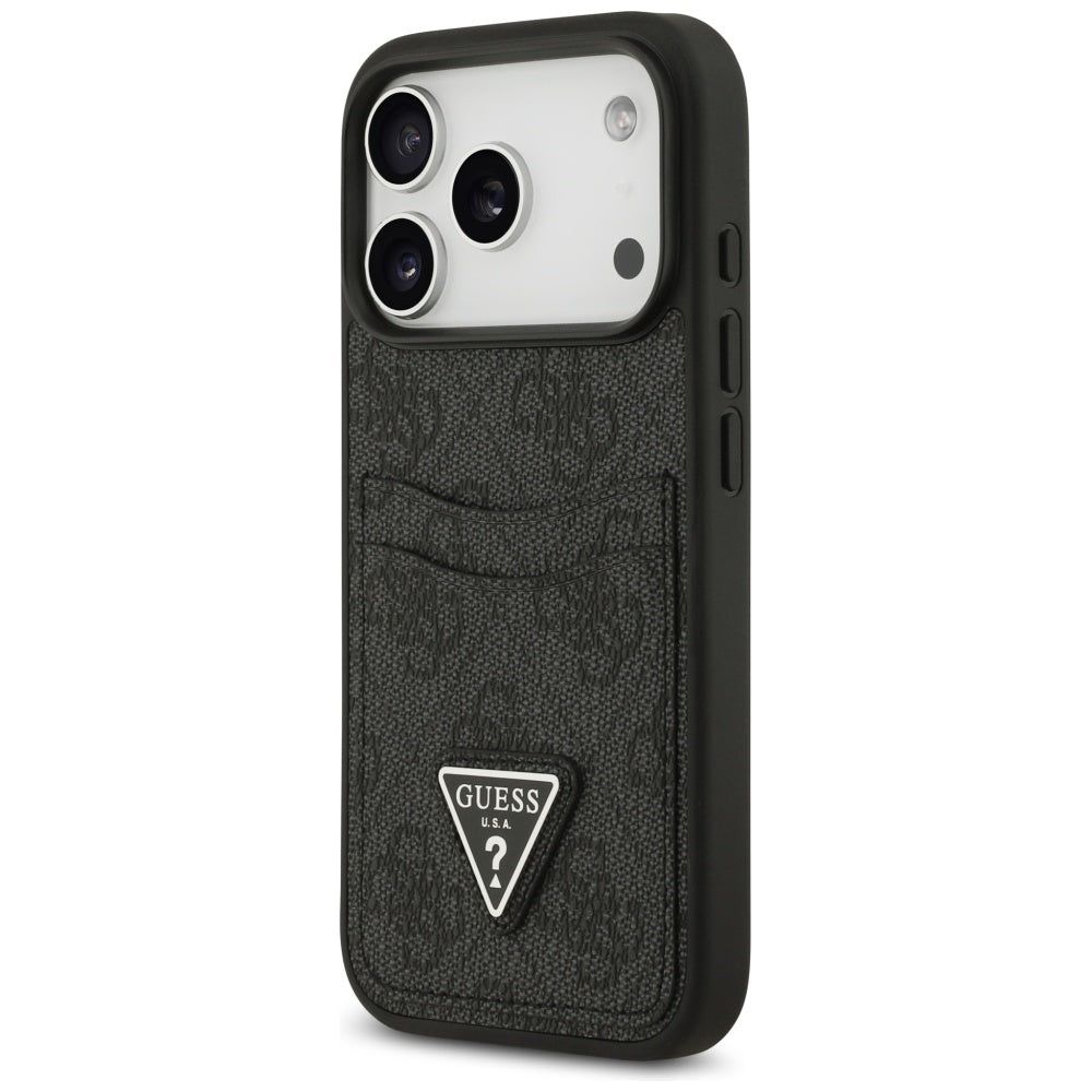 Guess 4G nauble Card Triangle case for iPhone 17 Pro - black_1