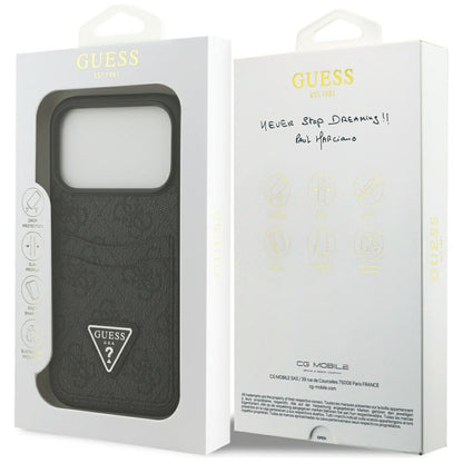 Guess 4G nauble Card Triangle case for iPhone 17 Pro - black_7