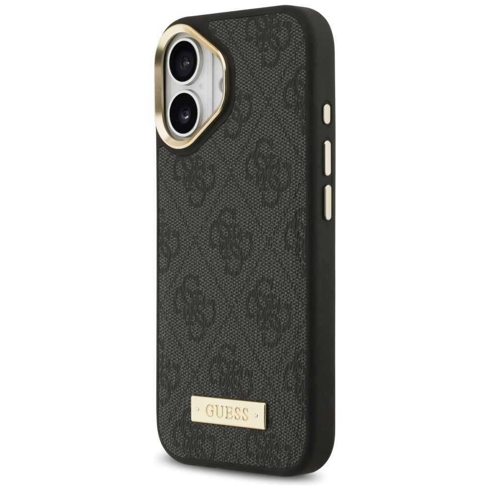 Guess 4G Logo Plate MagSafe case for iPhone 17 - black_1