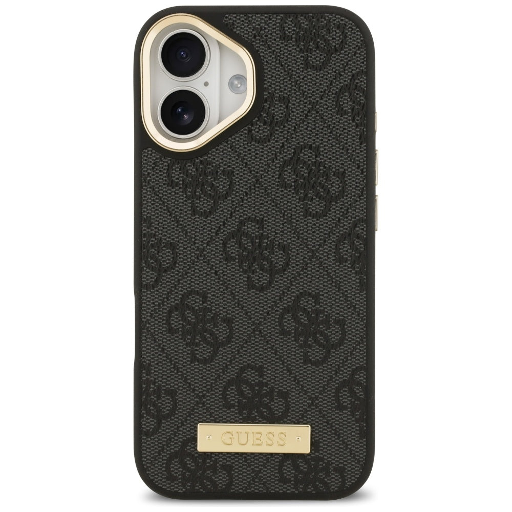 Guess 4G Logo Plate MagSafe case for iPhone 17 - black_2