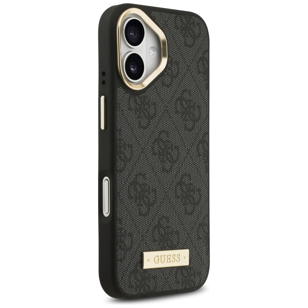 Guess 4G Logo Plate MagSafe case for iPhone 17 - black_3