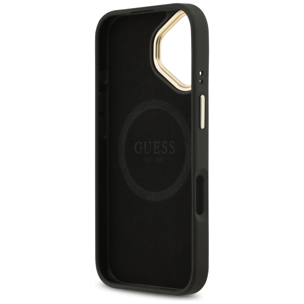 Guess 4G Logo Plate MagSafe case for iPhone 17 - black_6