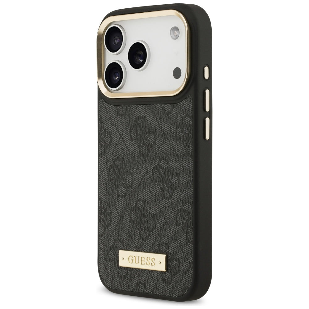 Guess 4G Logo Plate MagSafe Case for iPhone 17 Pro - Black_1