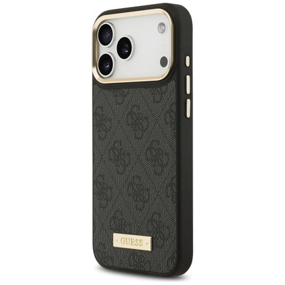 Guess 4G Logo Plate MagSafe Case for iPhone 17 Pro Max - Black_1