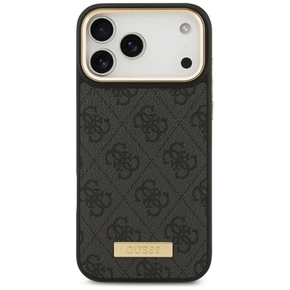 Guess 4G Logo Plate MagSafe Case for iPhone 17 Pro Max - Black_2