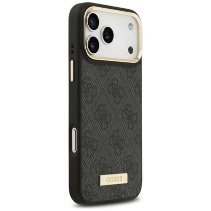 Guess 4G Logo Plate MagSafe Case for iPhone 17 Pro Max - Black_3