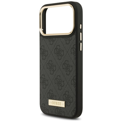 Guess 4G Logo Plate MagSafe Case for iPhone 17 Pro Max - Black_5