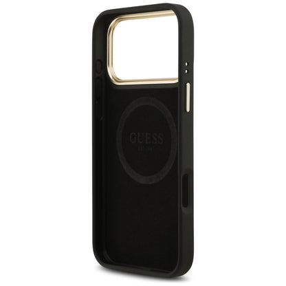 Guess 4G Logo Plate MagSafe Case for iPhone 17 Pro Max - Black_6