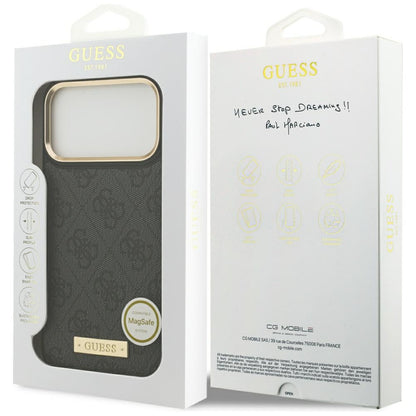 Guess 4G Logo Plate MagSafe Case for iPhone 17 Pro Max - Black_7