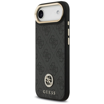 Guess 4G Strass Logo &amp; Big Strap Metal Buttons MagSafe Case for iPhone Air - Black_1