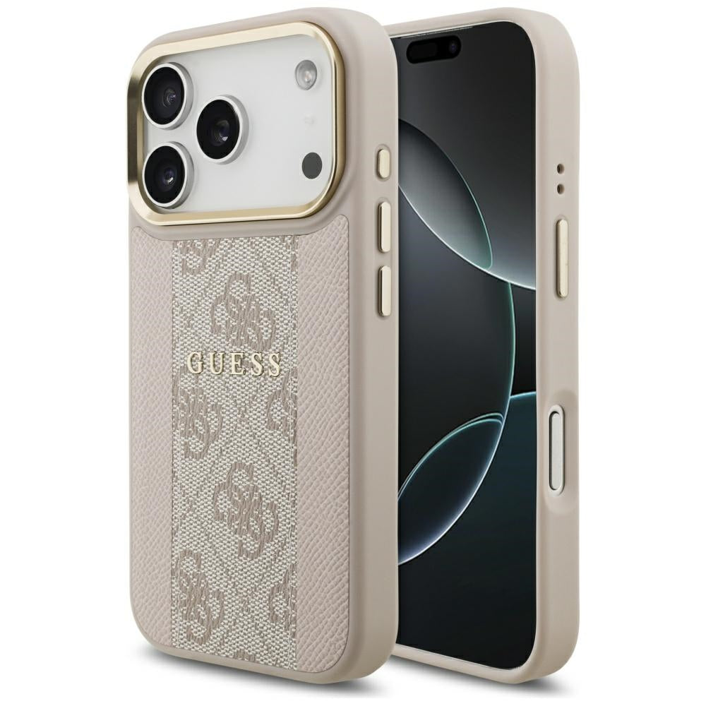 Guess 4G Stripe MagSafe Case for iPhone 17 Pro - Pink_0
