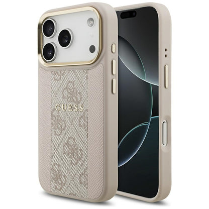Guess 4G Stripe MagSafe Case for iPhone 17 Pro - Pink_0
