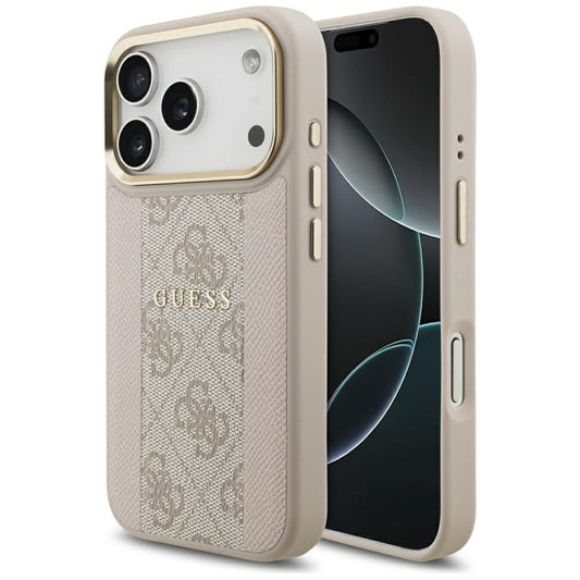 Guess 4G Stripe MagSafe Case for iPhone 17 Pro - Pink_0