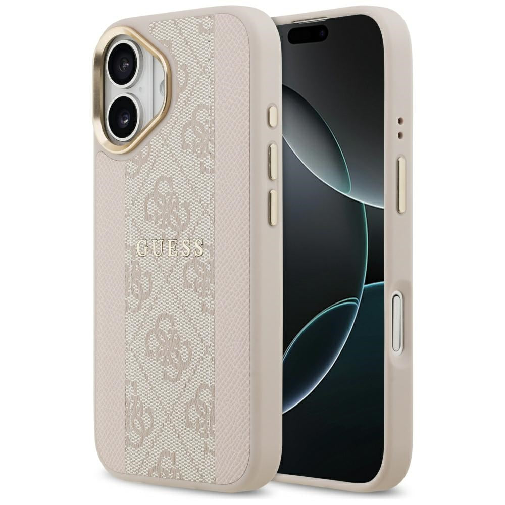 Guess 4G Stripe MagSafe Case for iPhone 17 - Pink_0