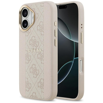 Guess 4G Stripe MagSafe Case for iPhone 17 - Pink_0