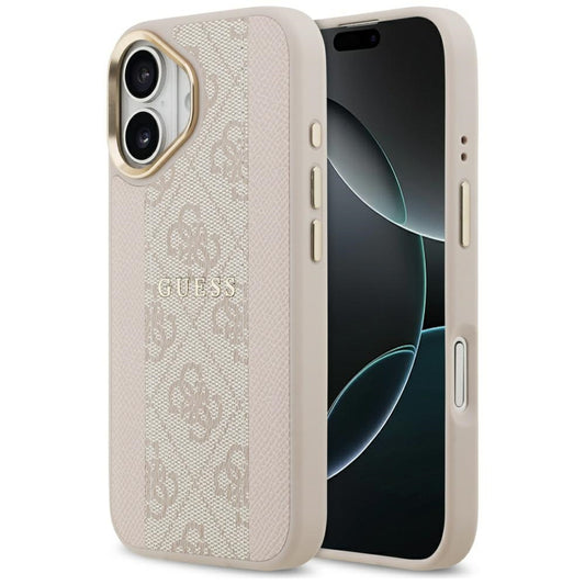 Guess 4G Stripe MagSafe Case for iPhone 17 - Pink_0