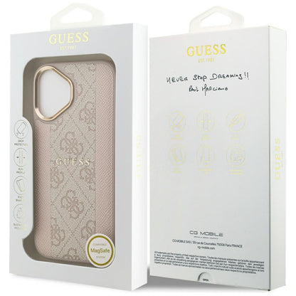 Guess 4G Stripe MagSafe Case for iPhone 17 - Pink_7