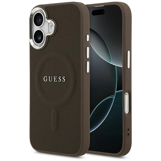 Guess Classic Logo MagSafe Case for iPhone 17 - Brown_0