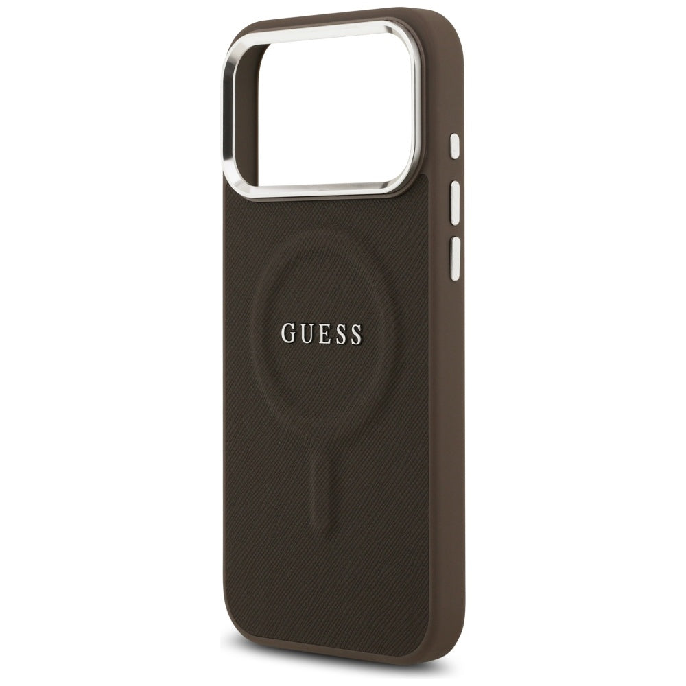 Guess Classic Logo MagSafe Case for iPhone 17 Pro - Brown_5
