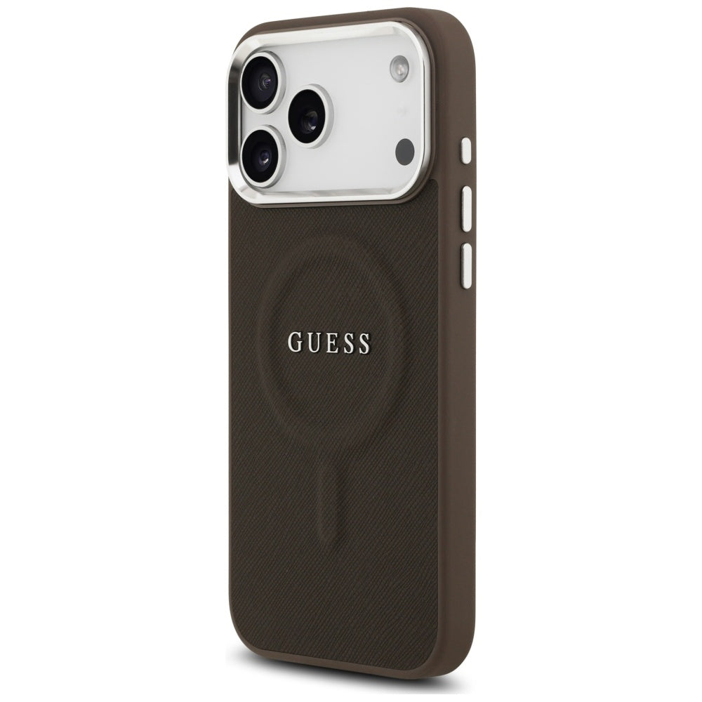 Guess Classic Logo MagSafe Case for iPhone 17 Pro Max - Brown_1