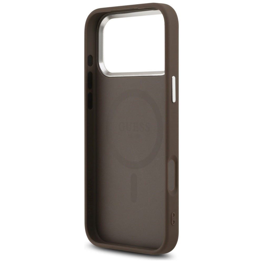 Guess Classic Logo MagSafe Case for iPhone 17 Pro Max - Brown_6