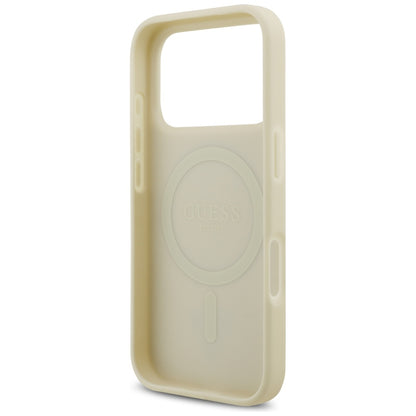 Guess Croco Triangle Logo MagSafe case for iPhone 17 Pro - gold_6