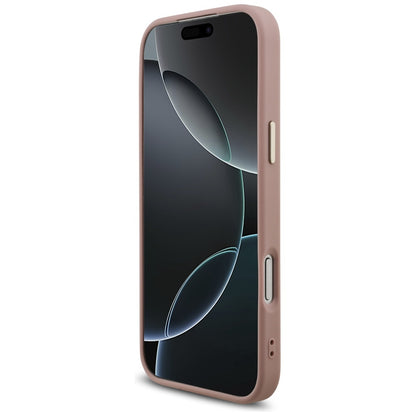 Guess Fixed Glitter Big 4G Metal Frame Case for iPhone 17 Pro Max - Pink_4