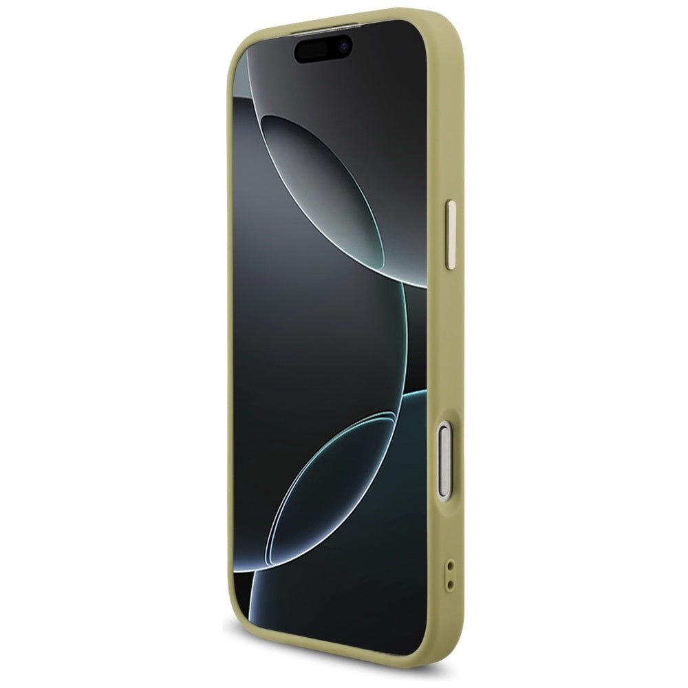 Guess Fixed Glitter Big 4G Metal Frame case for iPhone 17 Pro Max - gold_4