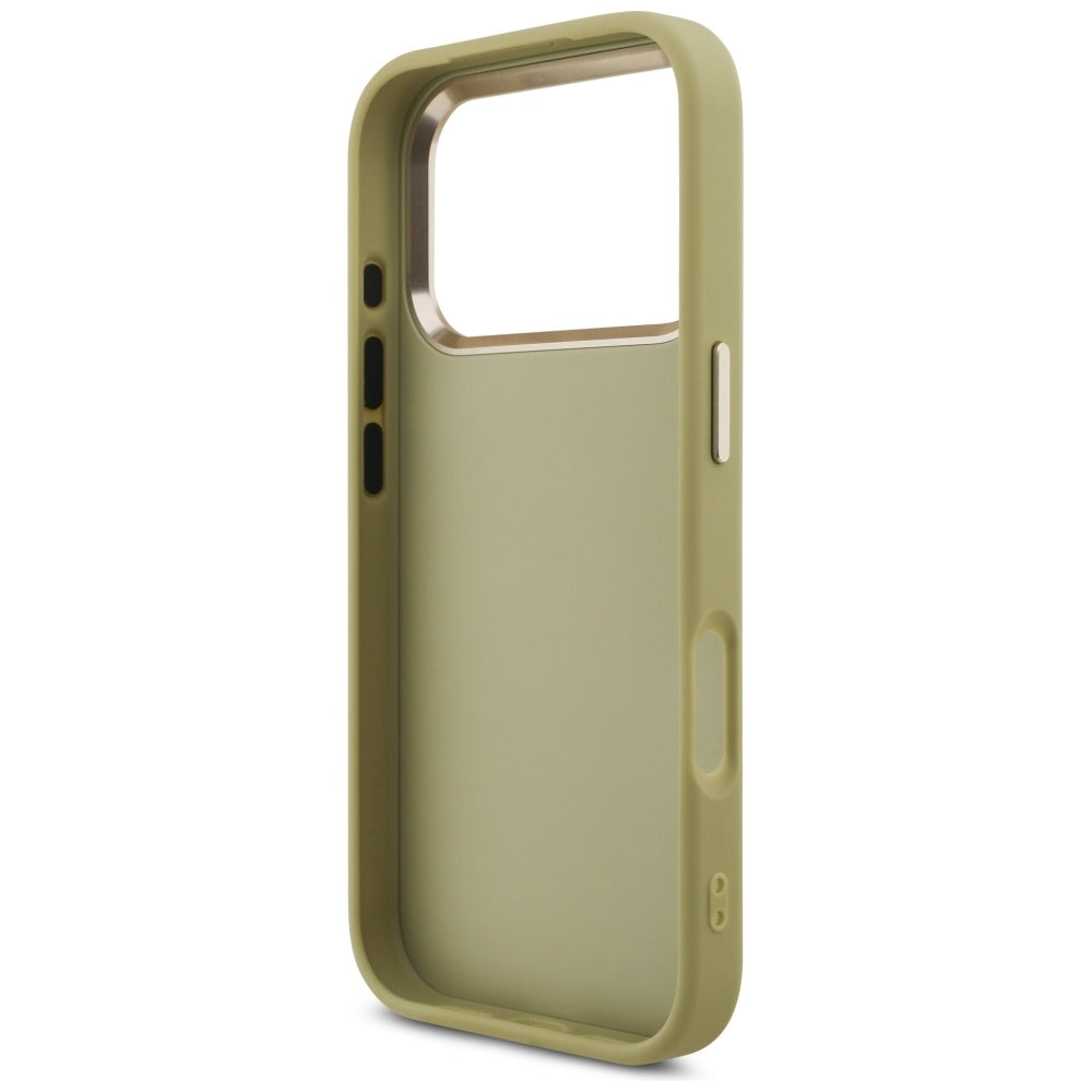 Guess Fixed Glitter Big 4G Metal Frame case for iPhone 17 Pro - gold_6