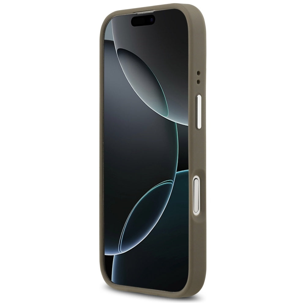 Guess Grained Big 4G Classic Logo iPhone 17 Case - Brown_4