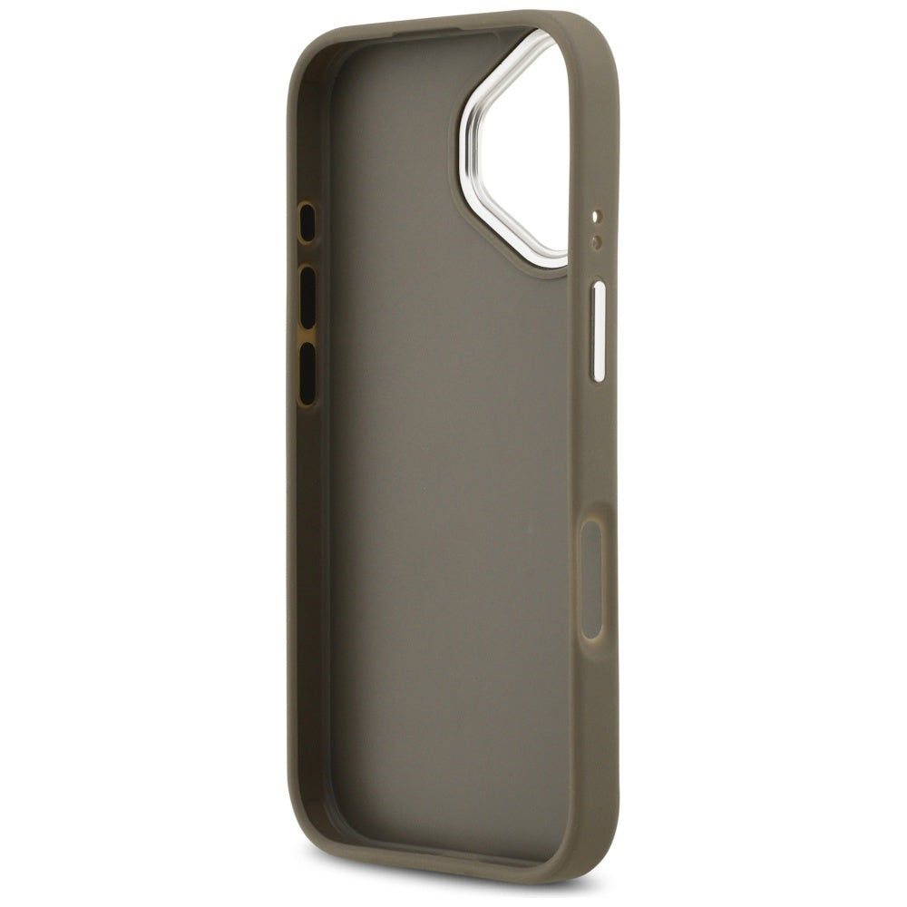 Guess Grained Big 4G Classic Logo iPhone 17 Case - Brown_6