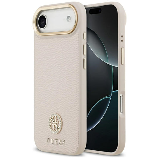 Guess Grained Strass Logo MagSafe iPhone Air Case - Pink_0