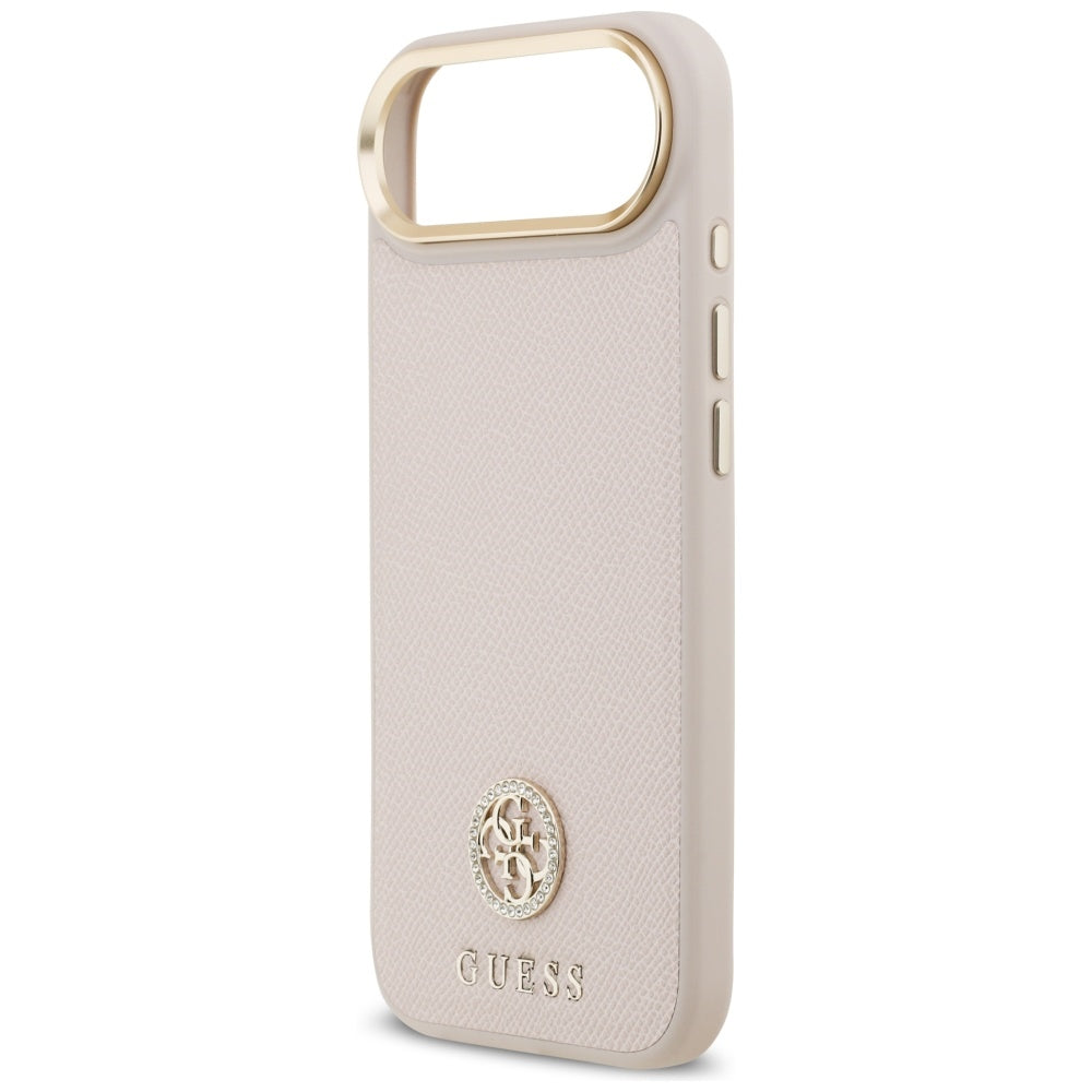 Guess Grained Strass Logo MagSafe iPhone Air Case - Pink_5