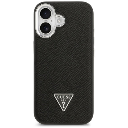 Guess Grained Triangle Logo MagSafe case for iPhone 17 - black_2