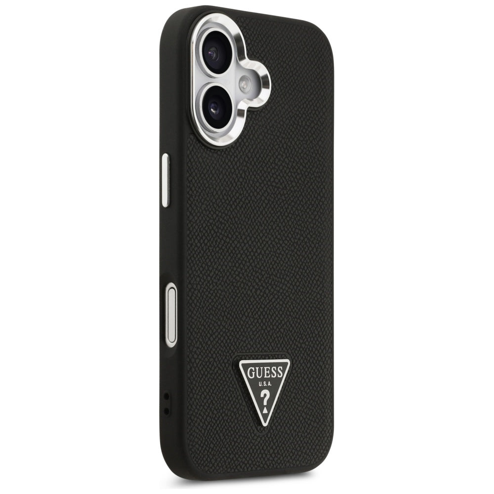 Guess Grained Triangle Logo MagSafe case for iPhone 17 - black_3