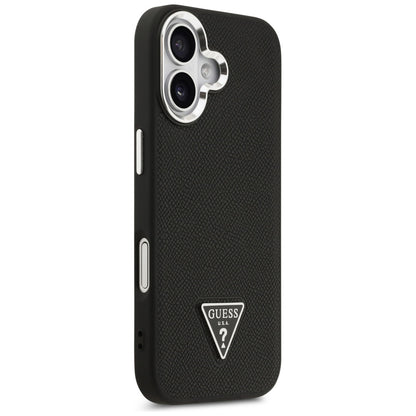 Guess Grained Triangle Logo MagSafe case for iPhone 17 - black_3